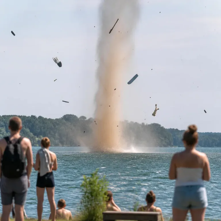 Staub- oder Sprühwirbel am Stausee: Kurioses Wetterereignis in Lultzhausen und Esch‑Sauer