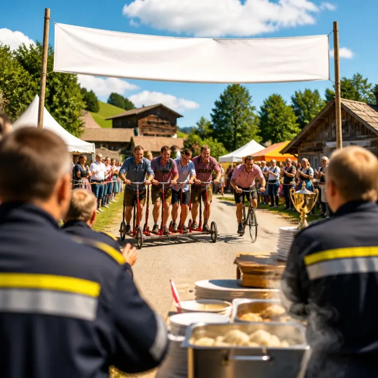 Feuerwehr FF Pressbaum gewinnt kurioses Schlachtfestturnier in Frankenau