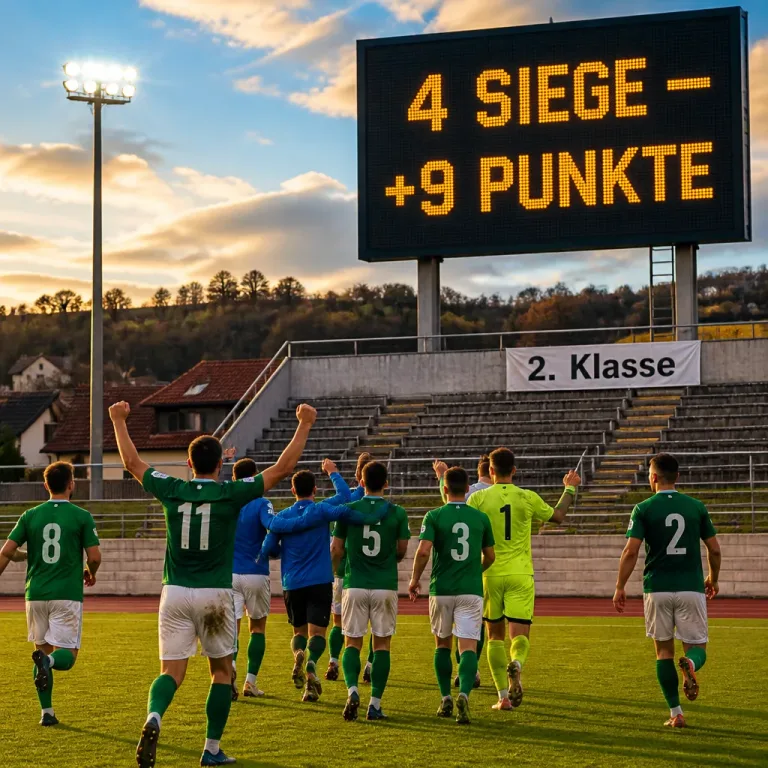 Städtische Spielgemeinschaft überrascht: Vier Siege und schon ein Neun‑Punkte‑Vorsprung in der 2. Klasse