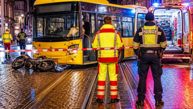 Lebensgefährlich verletzt: Motorradfahrer kollidiert in Favoriten an Kreuzung