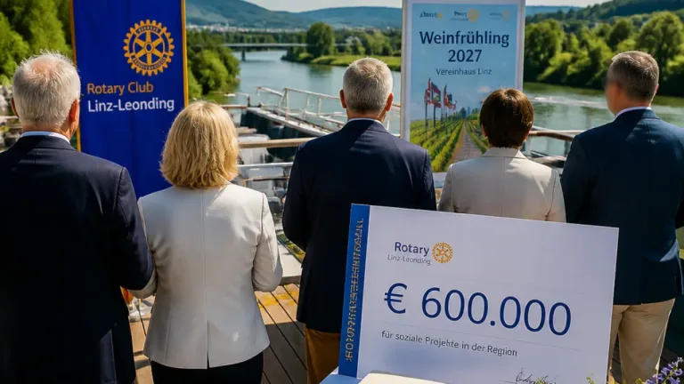 Leonding: Rotary Club Linz‑Leonding zieht Bilanz nach 30 Jahren und plant Weinfrühling 2027