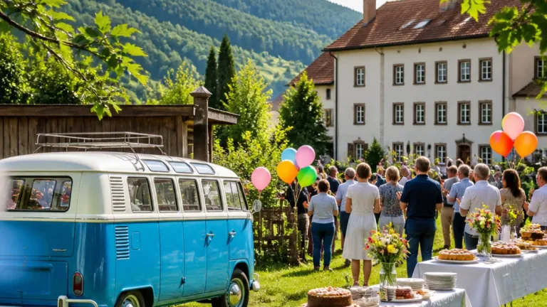 Lilienfeld: Oldtimerbus und Gartenparty für ATUS-Obmann Kurt Melichar an seinem 85. Geburtstag