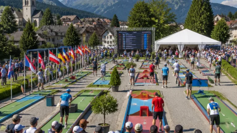 Minigolf-EM in Bischofshofen: Lokalmatador Lottermoser und rund 100 Athletinnen kämpfen um Medaillen