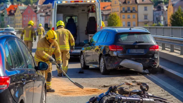 Motorradunfall auf B171 in Hall in Tirol: 63-Jähriger mit Verletzungen ins Krankenhaus