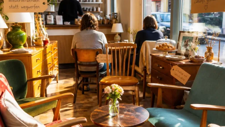 Neunkirchen: Café Frau Tinz setzt auf Vintage, Nachhaltigkeit und Verkauf vor Ort