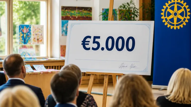Perchtoldsdorf: Rotary Club spendet 5.000 Euro an Allgemeine Sonderschule