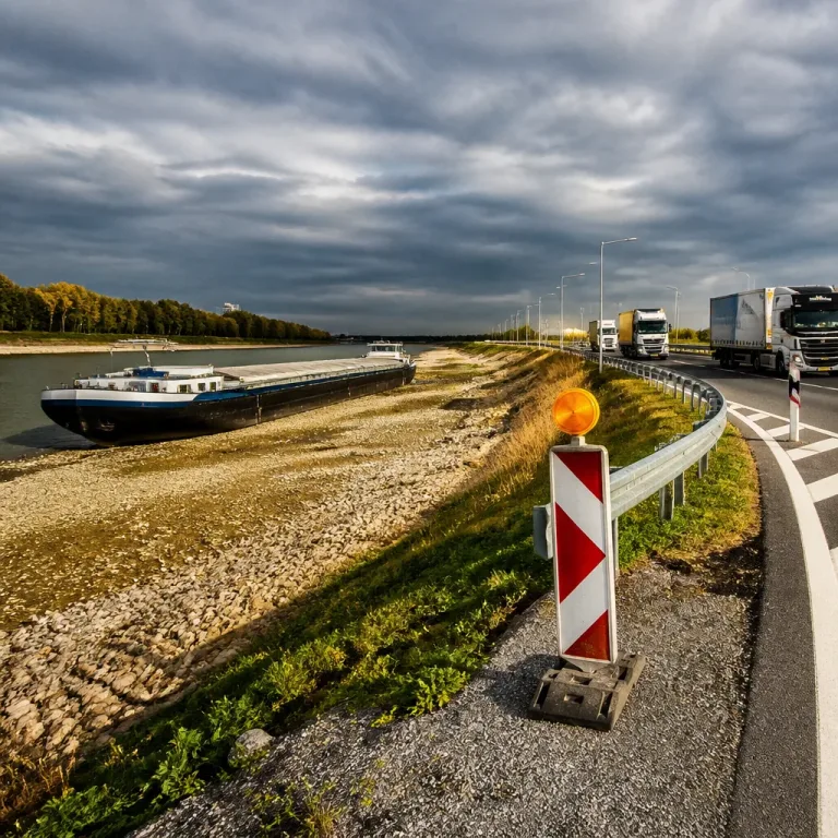 Wegen Niedrigwasser: Bayern hebt Sonn‑ und Feiertagsfahrverbot für Lkw vorübergehend auf