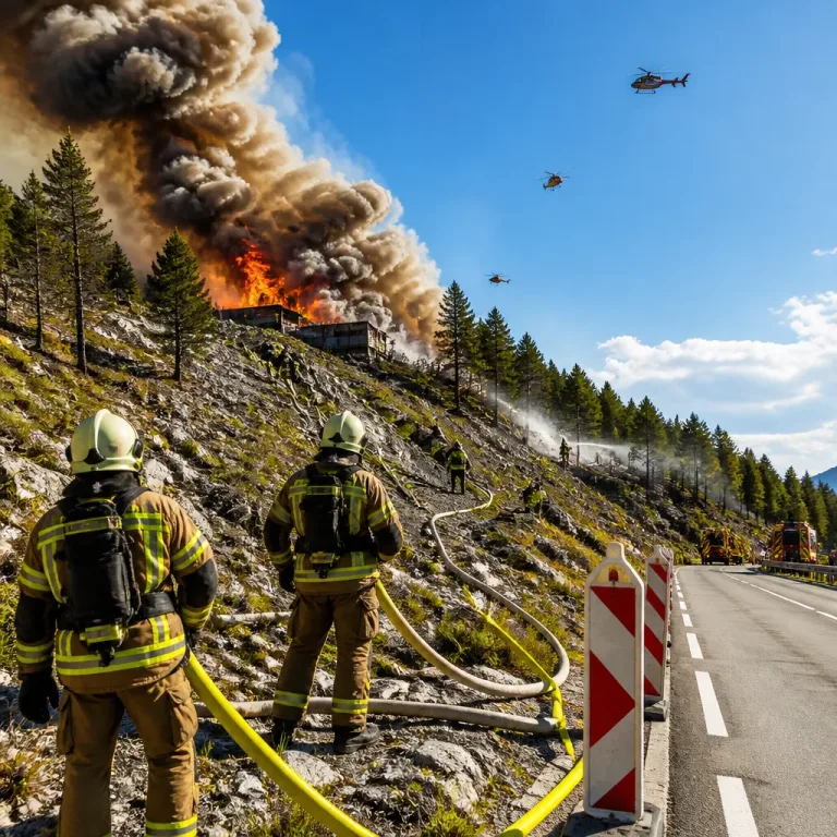 Großbrand bei Plauen: Einsatzkräfte kämpfen auf unwegsamem Gelände – Luftunterstützung geplant