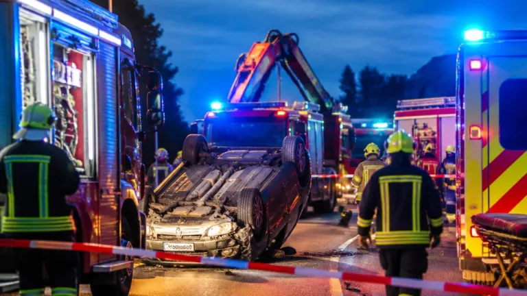 Rohrbach-Berg: Pkw überschlägt sich bei Mayrhoferkreuzung — Personen kaum verletzt