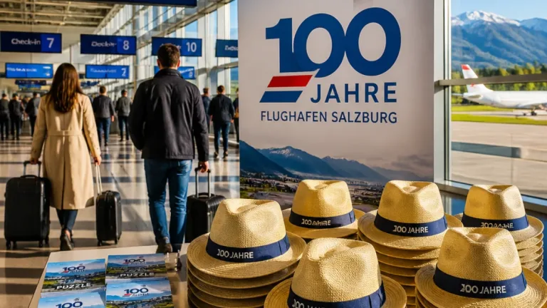 Salzburg Airport feiert 100 Jahre: Jubiläumsmonat mit Strohhüten und Publikumsevents