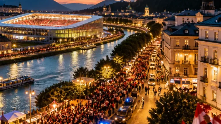 Salzburg als Gastgeber: UEFA-Supercup sorgt für volle Stadien und volle Gassen