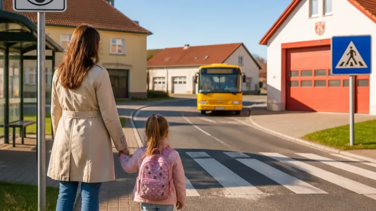 Schulweg üben in Oberfellabrunn: Sicherer Weg zum Schulcampus Hollabrunn