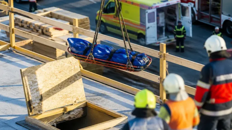 Schwerer Arbeitsunfall in Linz: Arbeiter stürzt durch nicht gesicherte Öffnung