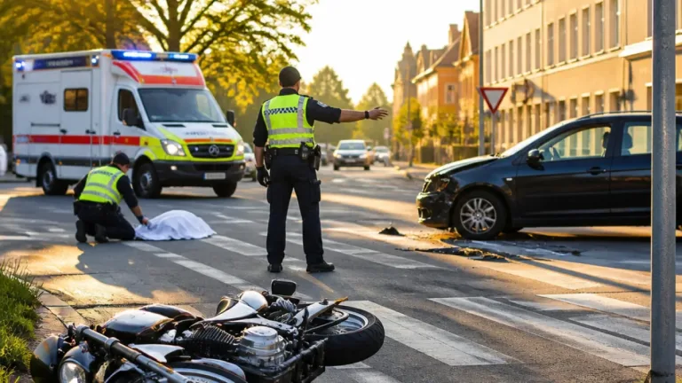 Schwerer Motorradunfall in Klagenfurt: 76-Jähriger nach Kollision ins Klinikum gebracht