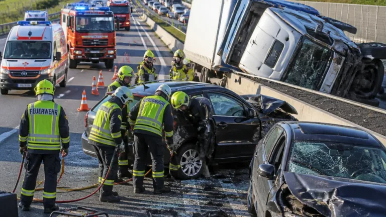 Schwerer Unfall auf A1 bei Melk: Drei Verletzte, bis zu zwölf Kilometer Stau