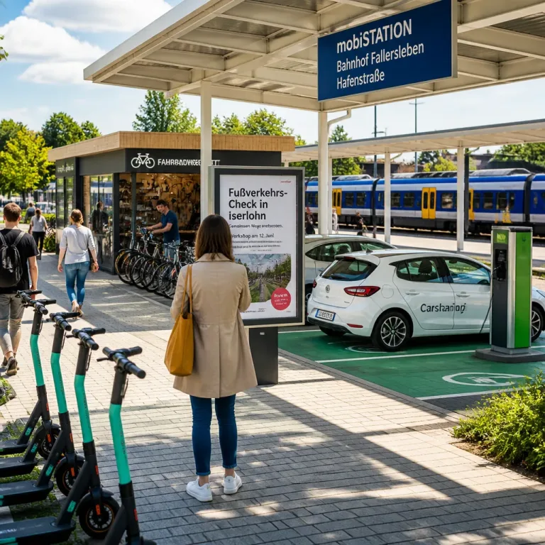 Weniger Auto, mehr Vernetzung: Neue mobiSTATION in Wolfsburg und Fußverkehrs‑Check für Iserlohn