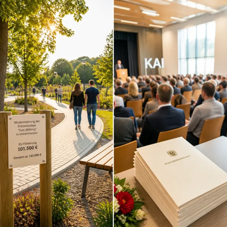 EU-Förderung und Einbürgerungen: Landkreis Kassel modernisiert Freizeitanlage, 30 neue Staatsbürger in Iserlohn