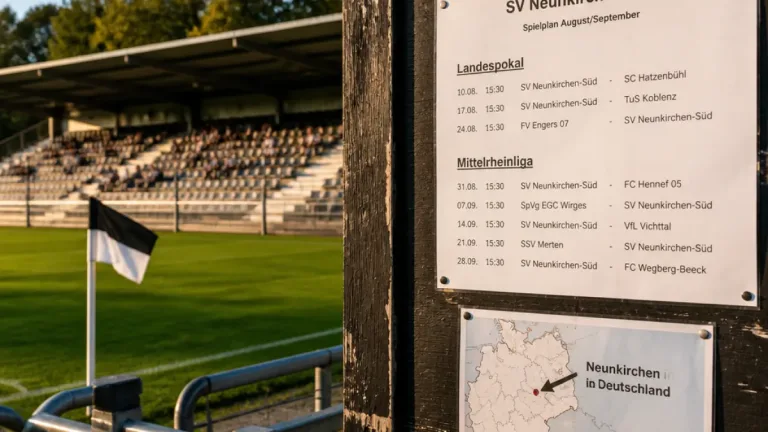 Spielplan für FSV SW Neunkirchen‑Seelscheid 26/27 veröffentlicht — Klarstellung für Neunkirchen‑Leser