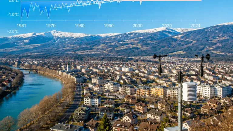 Spittal an der Drau: Klimadaten seit 1961 zeigen deutliche Erwärmung und weniger Schnee