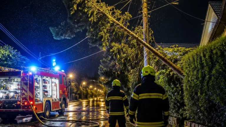 Sturmnacht und mehrere Großeinsätze im Bezirk Baden beschäftigen Feuerwehren