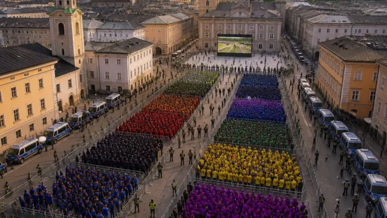 Tausende Fans in Salzburg: Polizeieinsatz und getrennte Fanzonen beim UEFA‑Supercup