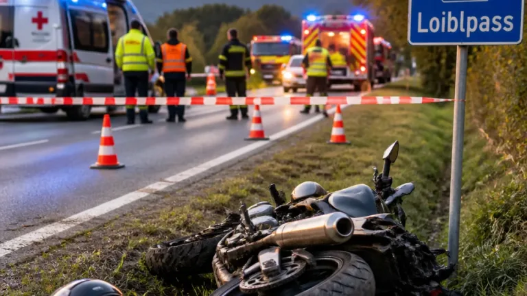 Tödlicher Motorradunfall bei Ferlach: 22-Jähriger verunglückt nach Überholmanöver