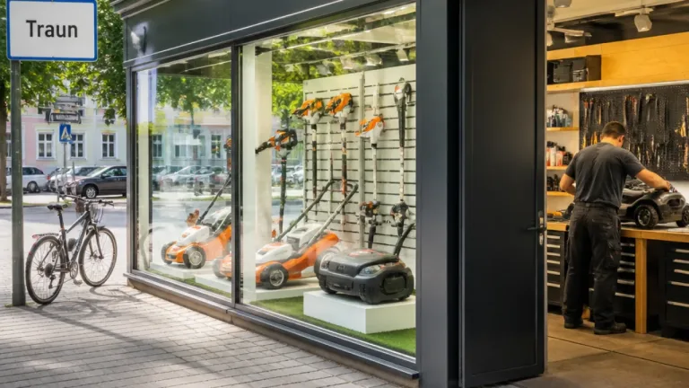 Traun: Neue Werkstätte für Gartengeräte stärkt Innenstadtangebot