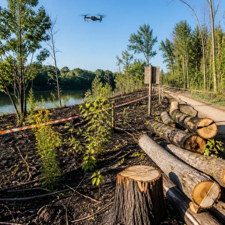 Nach Lobau‑Brand: Gefährdete Bäume gefällt, Natur soll sich selbst regenerieren