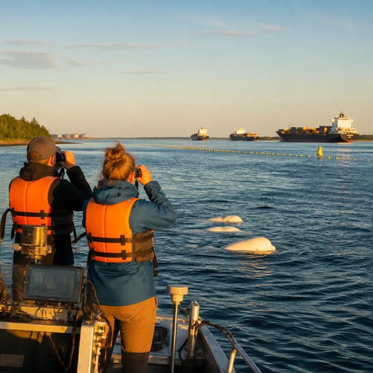 Belugas an der Mündung des Sankt-Lorenz-Stroms: Schutz gegen Schifffahrt und menschliche Nutzung