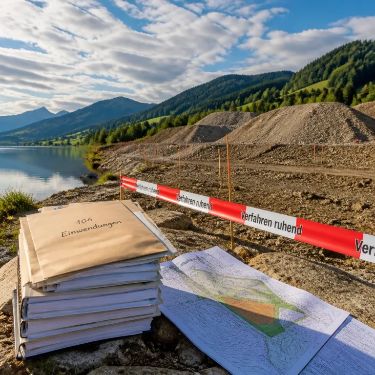 Planfeststellungsverfahren für Erdaushubdeponie beim Großen Alpsee vorläufig gestoppt