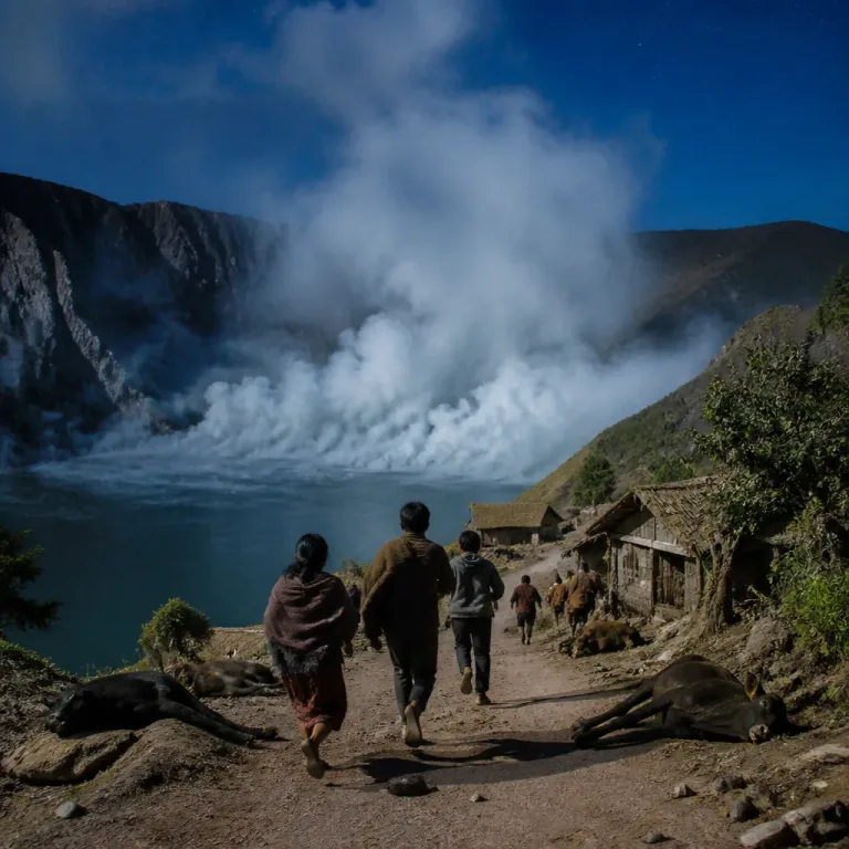 Vor 40 Jahren: CO2‑Wolke aus Kratersee tötete mehr als 1.700 Menschen