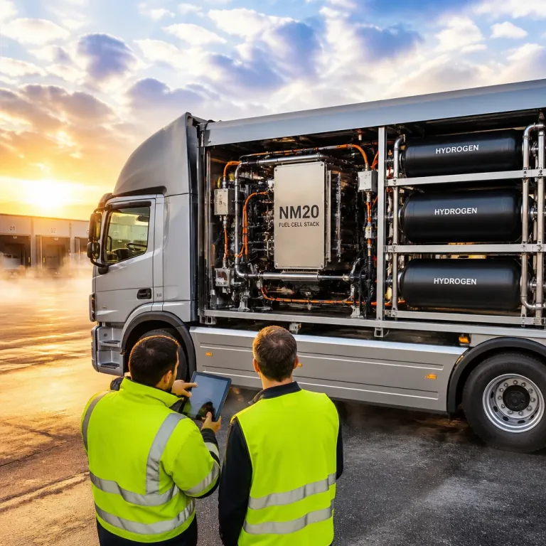 Brennstoffzelle im Praxistest: Akkodis integriert NM20-Stack in H2-Lkw für Echtbetrieb