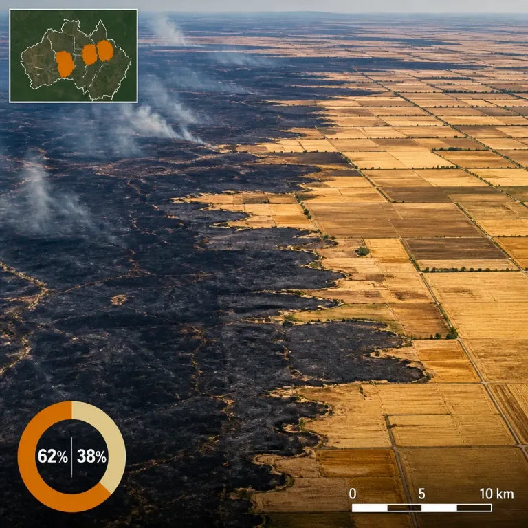 INTA‑Analyse: Feuer begünstigt Umwandlung von 3 Millionen Hektar Natur in Nutzflächen