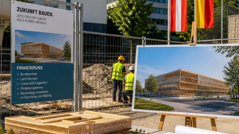 Uni-Neubau in Klagenfurt: Bund und Land sichern 91,2 Mio. Euro für 22nd Century Center