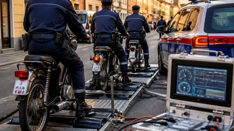 Verkehrsschwerpunkt in Zwettl: Drei Mopeds bei Rollenprüfung über 80 km/h festgestellt
