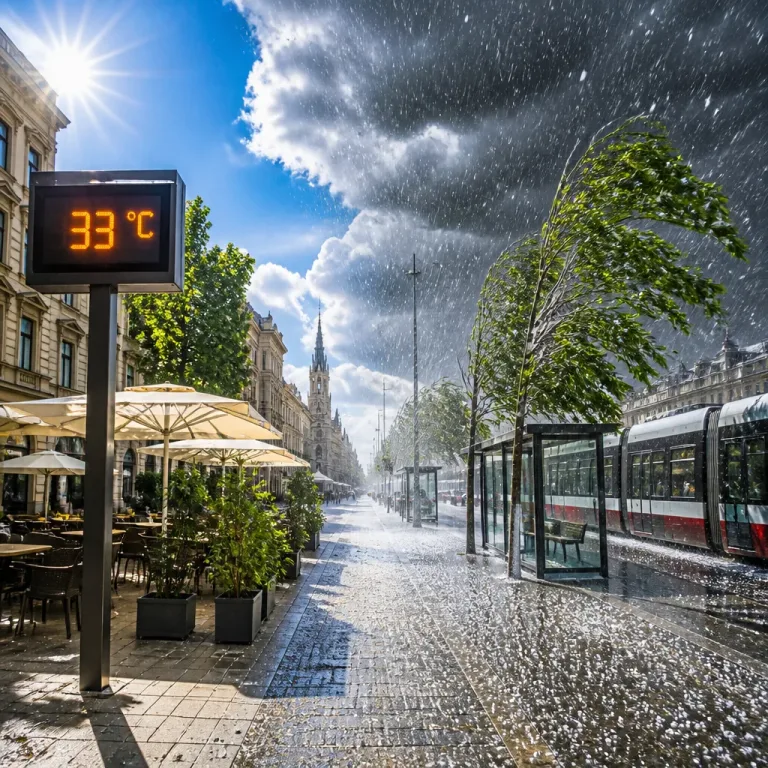 Starker Wetterumschwung in Deutschland: Bis zu 33 °C, dann Temperaturrückgang um bis zu 17 °C