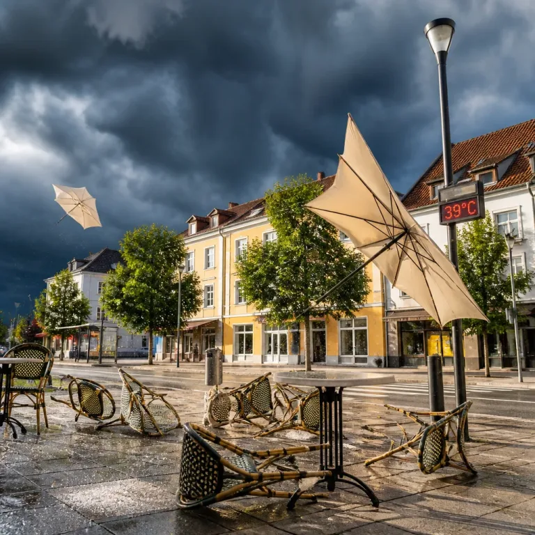 Kaltfront beendet die Gluthitze: Gewitter und Böen bringen Abkühlung, aber kaum flächendeckenden Regen
