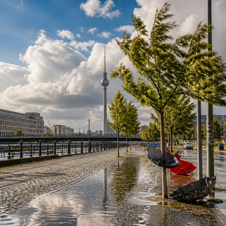 Regenschauer und frischer Wind zu Wochenbeginn in Berlin und Brandenburg