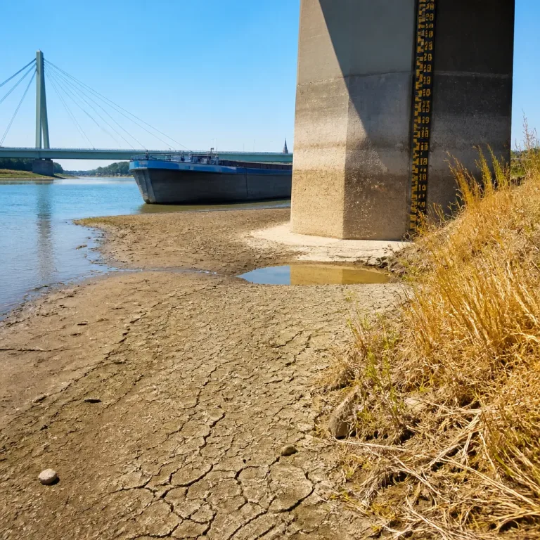 Extremes Niedrigwasser und anhaltende Trockenheit prägen einen meteorologischen Sommer