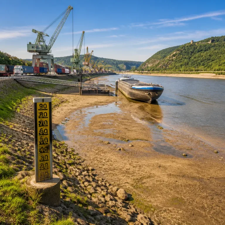 IHK warnt vor massivem Schaden durch Niedrigwasser am Rhein: Schifffahrt gefährdet