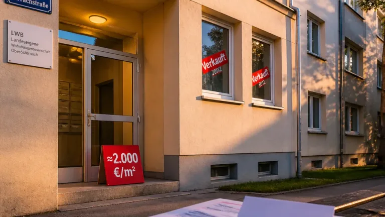 Wohnungsverkäufe in Linz-Harrachstraße sorgen für politische Fragen zur Landesgenossenschaft