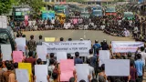 বান্দরবান জেলা পরিষদে লামার প্রতিনিধিত্ব না থাকায় বিক্ষোভ ও সড়ক অবরোধ