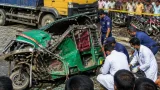 লালমনিরহাটের হাতীবান্ধায় ট্রাকচাপায় অটোরিকশার দুই যাত্রী নিহত