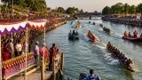 সুগন্ধা নদীতে দীপাবলি-সুরে নৌকাবাইচ: জাতীয় মৎস্য পক্ষের সমাপনীতে উৎসবমুখর ঝালকাঠি
