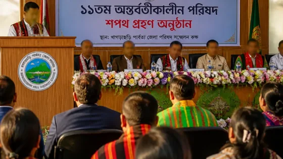খাগড়াছড়ি পার্বত্য জেলা পরিষদের নতুন চেয়ারম্যানের দায়িত্ব গ্রহন, দলীয় সীমার বাইরে পরিষদ চালানোর প্রতিশ্রুতি