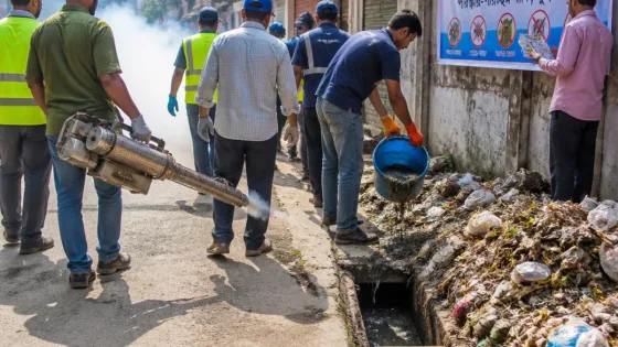 পাবনায় ডেঙ্গু প্রতিরোধে জেলা-পৌর যৌথ মশকনিধন ও পরিচ্ছন্নতা অভিযান চালু