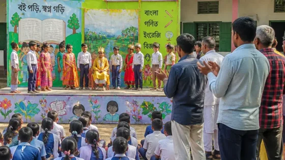 পঞ্চগড়: তেঁতুলিয়ায় প্রান্তিক ছাত্রদের জন্য শুরু হলো ‘স্কুল সিলেবাস থিয়েটার’ কার্যক্রম