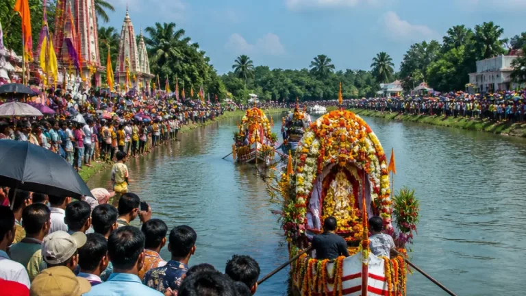 ২৭৪ বছর ধরে নৌপথে কান্তজিউ: কান্তনগর থেকে রাজবাড়ী—ভক্তের ঢল ও আধ্যাত্মিক উৎসব