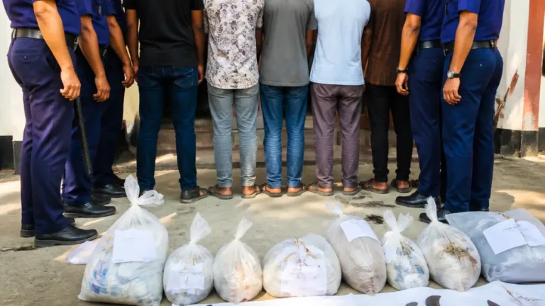 আদালত চত্বরে আইনজীবীর চেম্বার থেকে অস্ত্রসহ ১১ জন আটক