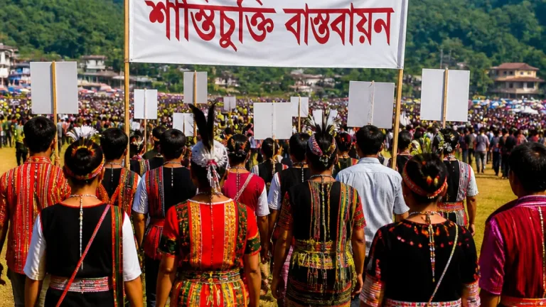 আন্তর্জাতিক আদিবাসী দিবসে বান্দরবানে বর্ণাঢ্য র‍্যালি ও শান্তিচুক্তি বাস্তবায়নের আহ্বান